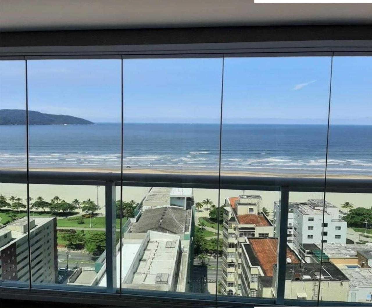 Apto Top Com Vista Pro Mar Em Condominio Completo Em Frente A Praia! Santos  Buitenkant foto
