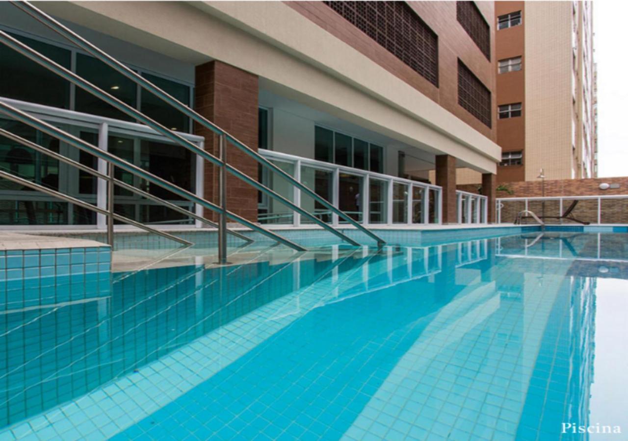 Apto Top Com Vista Pro Mar Em Condominio Completo Em Frente A Praia! Santos  Buitenkant foto